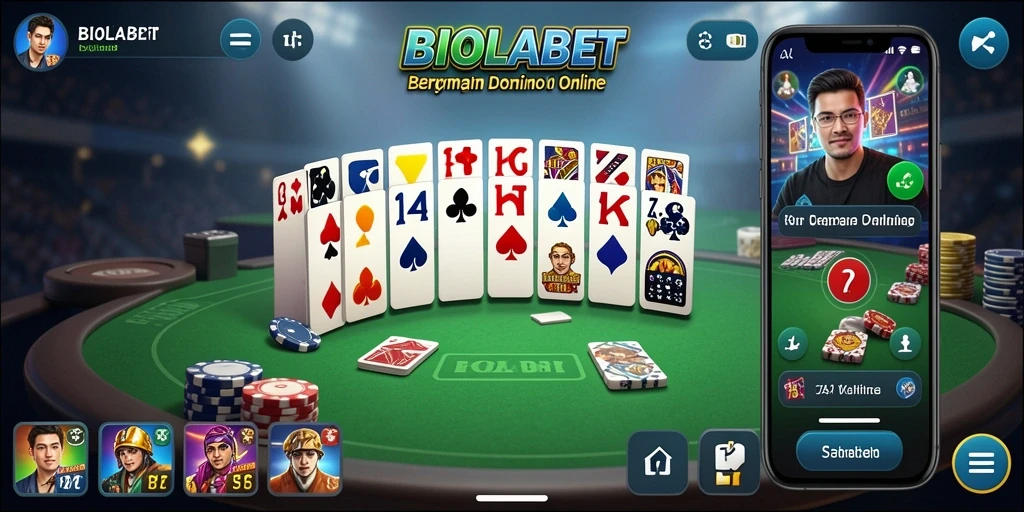 Tampilan gameplay Domino yang menarik dan interaktif.