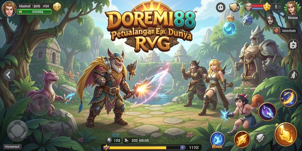 Tangkapan layar gameplay DOREMI88 yang menunjukkan petualangan seru di dunia RPG.