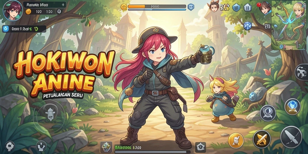 Tampilan gameplay HOKIWON yang menarik dan dinamis.