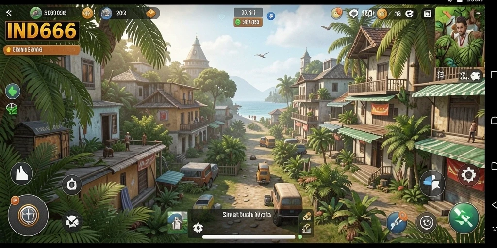Tampilan gameplay menakjubkan dari simulasi IND666 yang realistis.