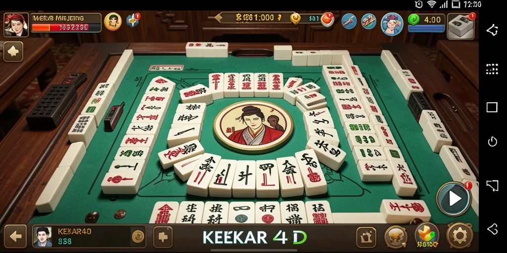Tampilan gameplay seru dalam game Mahjong KEKAR4D.