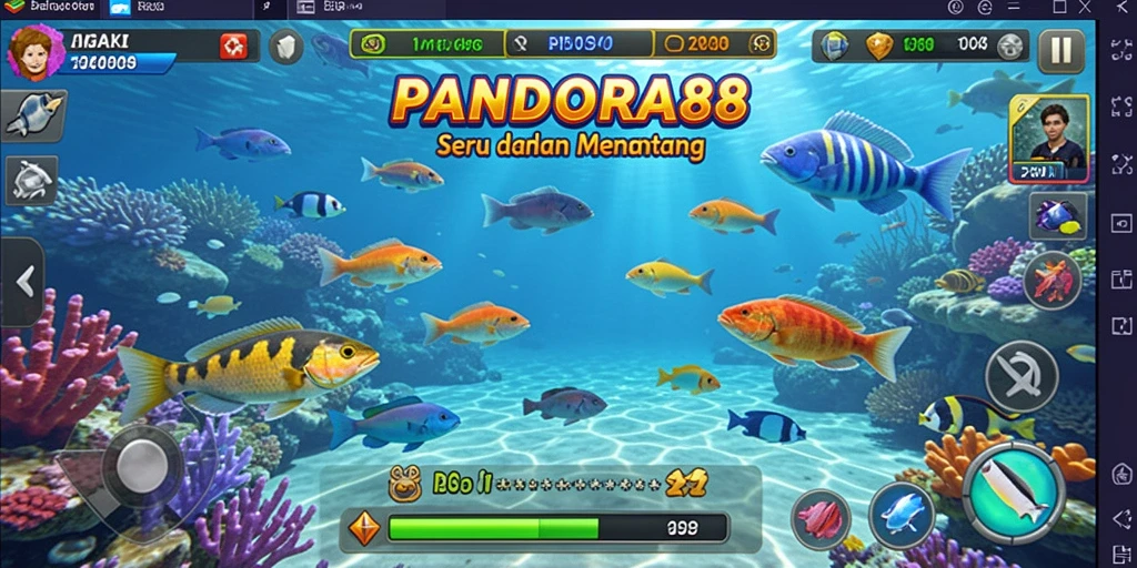 Screenshot gameplay Tembak Ikan yang penuh aksi dan seru.