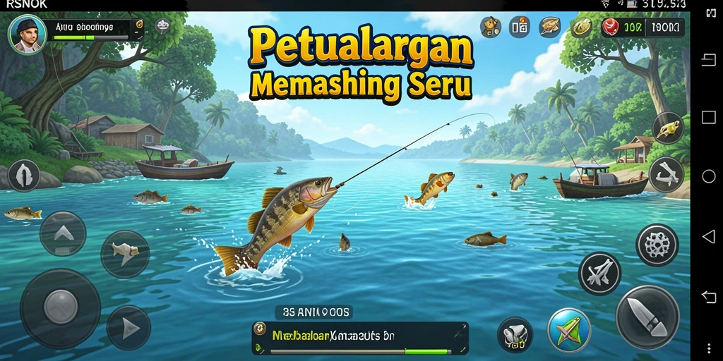 Tangkapan besar di RSNOK yang memukau dalam gameplay Fishing.