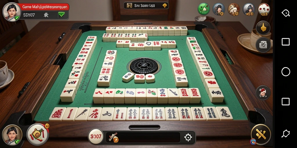 Tampilan gameplay menarik dari SD107 dengan elemen Mahjong yang memikat.