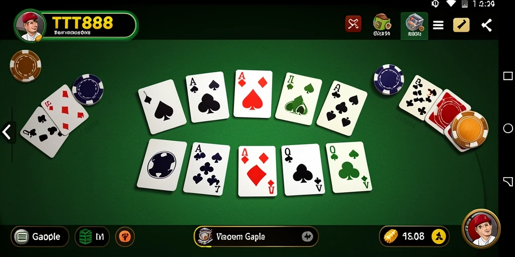Tampilan gameplay menarik dari TTT888 yang seru.