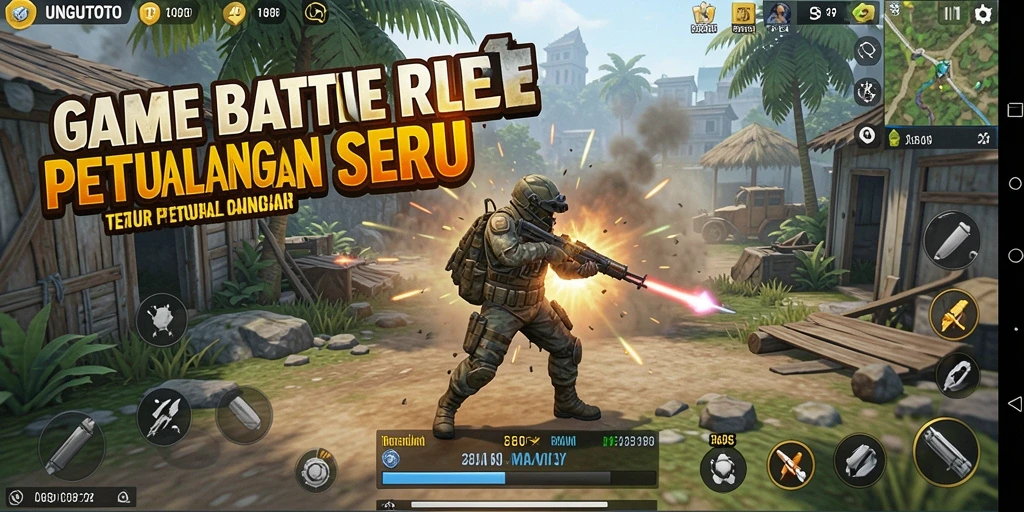 Tangkapan layar dari gameplay mendebarkan UNGUTOTO dengan pertarungan intens.