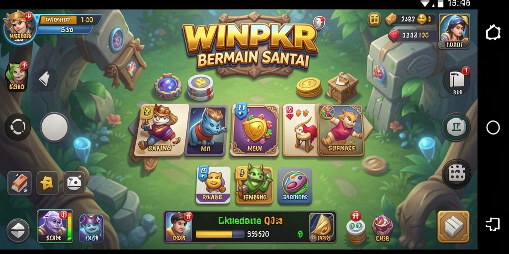 Tampilan gameplay WINPKR yang seru dan interaktif.